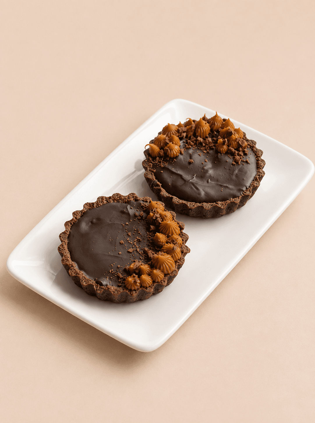 Mini cabsha de chocolate y dulce de leche